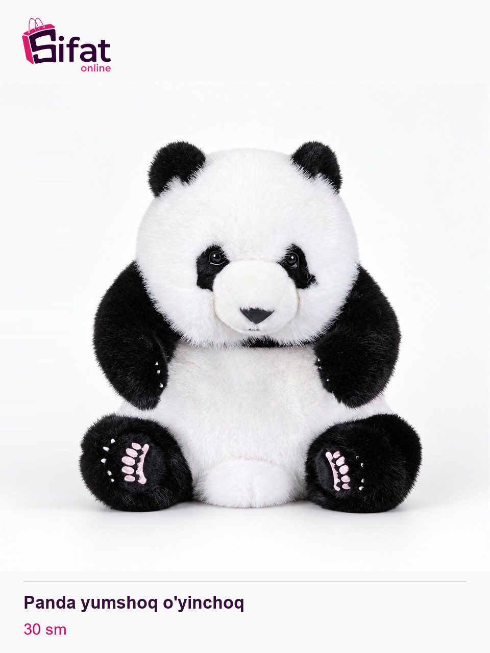 Panda yumshoq o'yinchoq, 30 sm