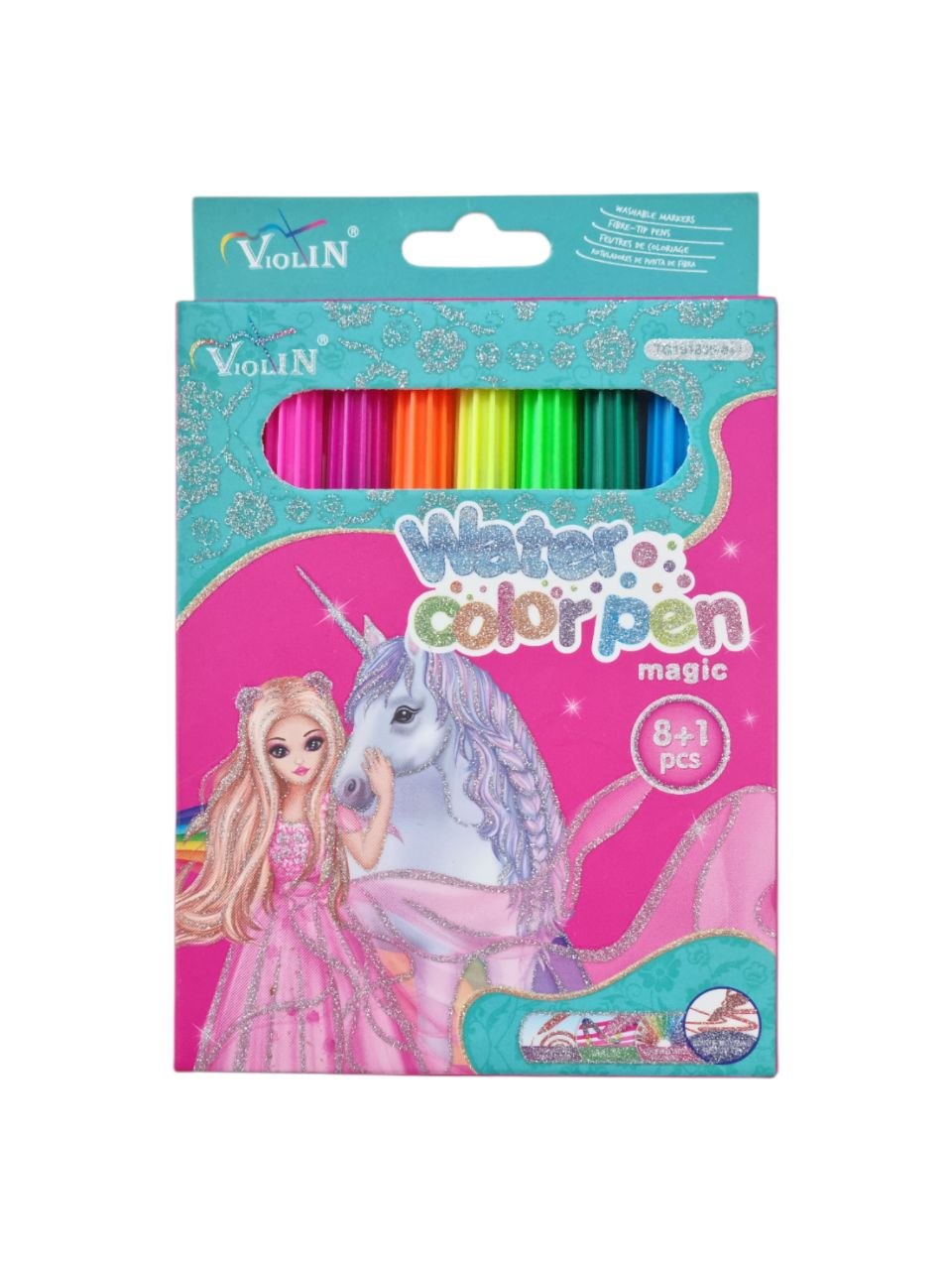 Violin Water Color Pen Magic flomasterlar to'plami, 9 dona