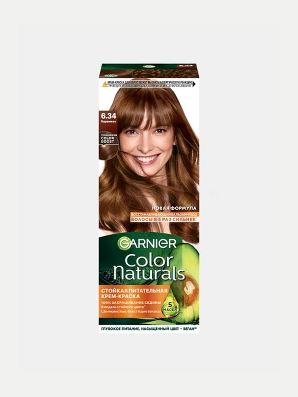 Garnier Color Naturals soch bo'yog'i 6.34 Karamel, 110 ml