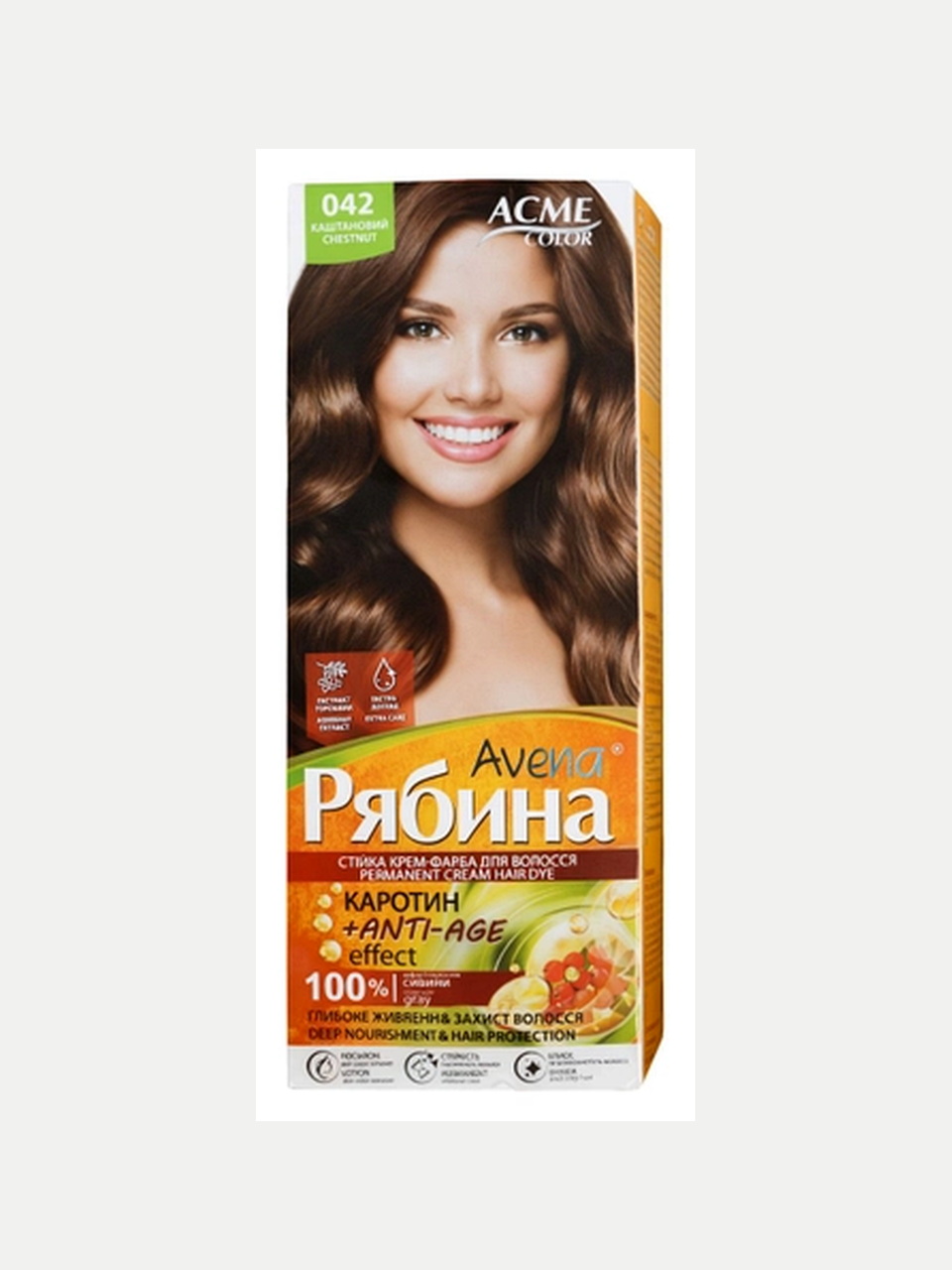 ACME Color Avena Ryabina soch bo'yog'i 014 Karamel, 100 ml