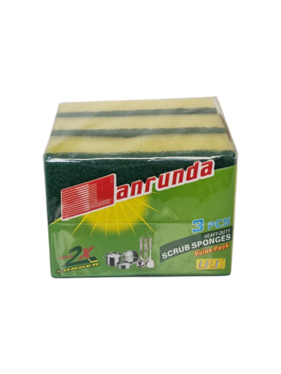 Anrunda tozalash gubkalari, 3 dona