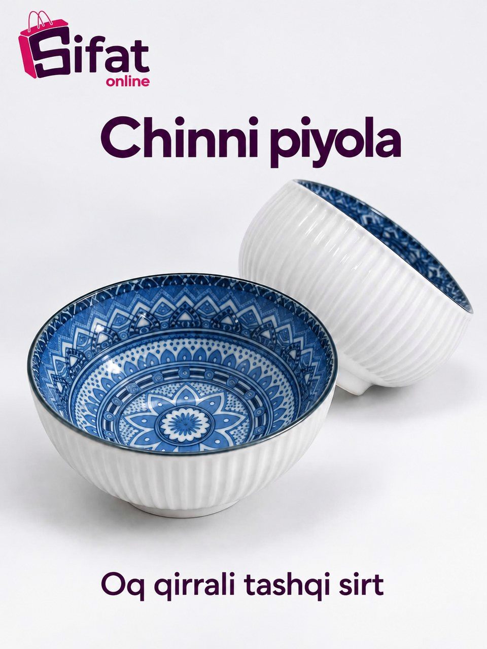 Chinni piyola to'plami, 4 dona