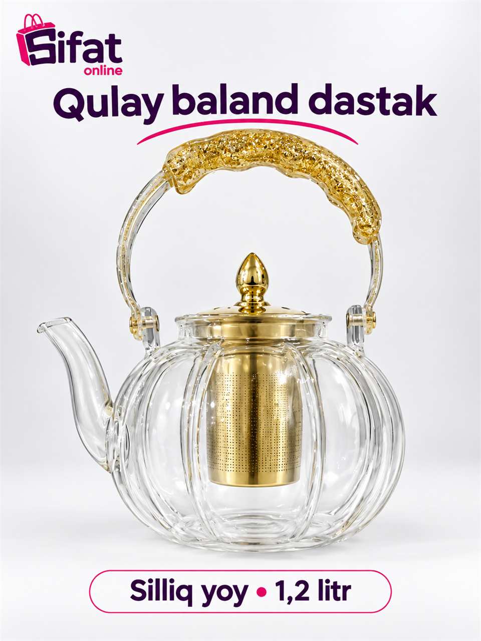 NG-12 filtrli shisha choynak, 1.2 litr