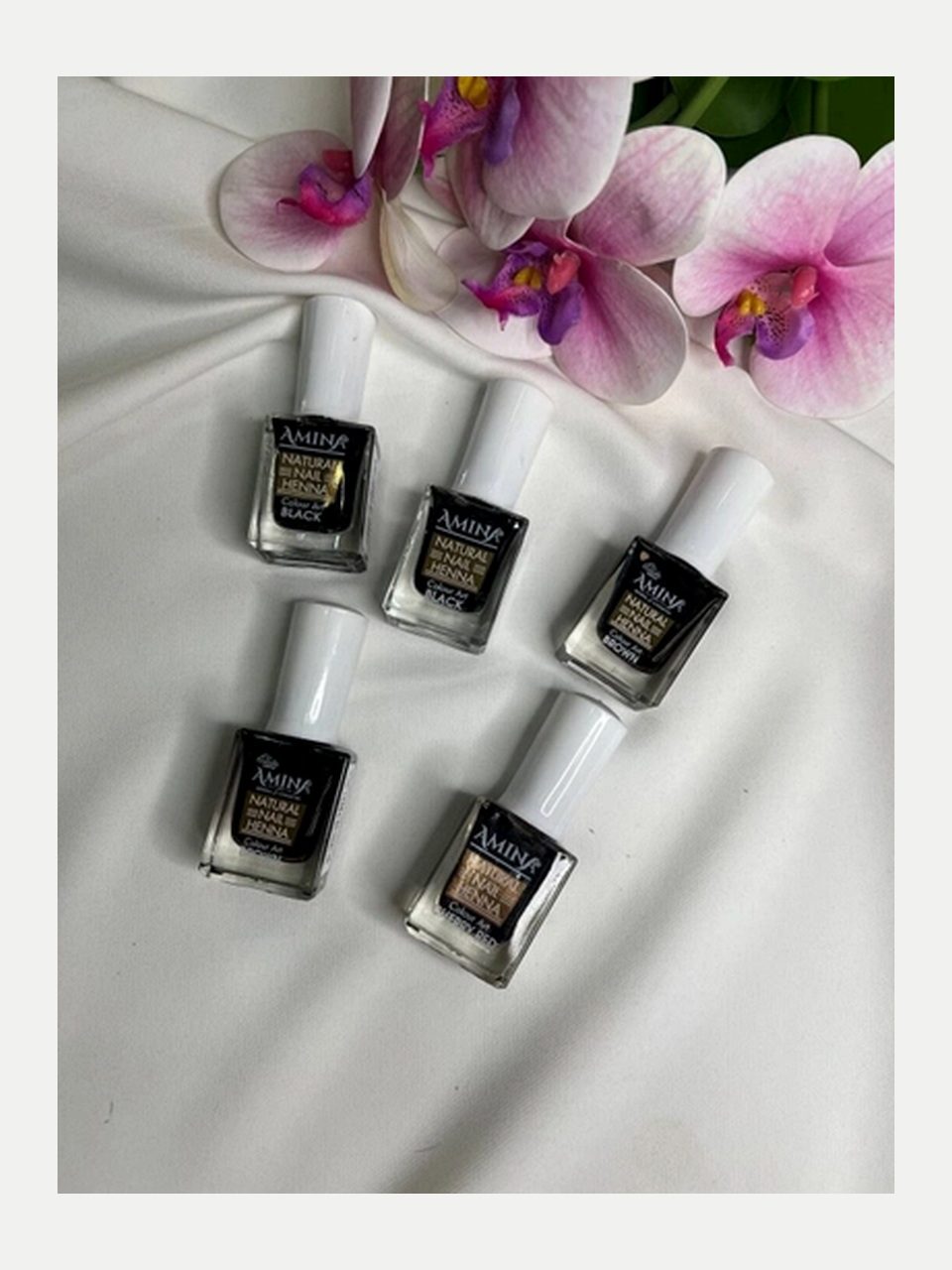 Amina Natural Nail Henna tirnoq xinasi, 24 ml