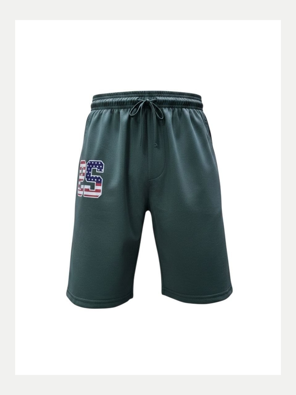 Erkaklar sport shortigi, to'q yashil