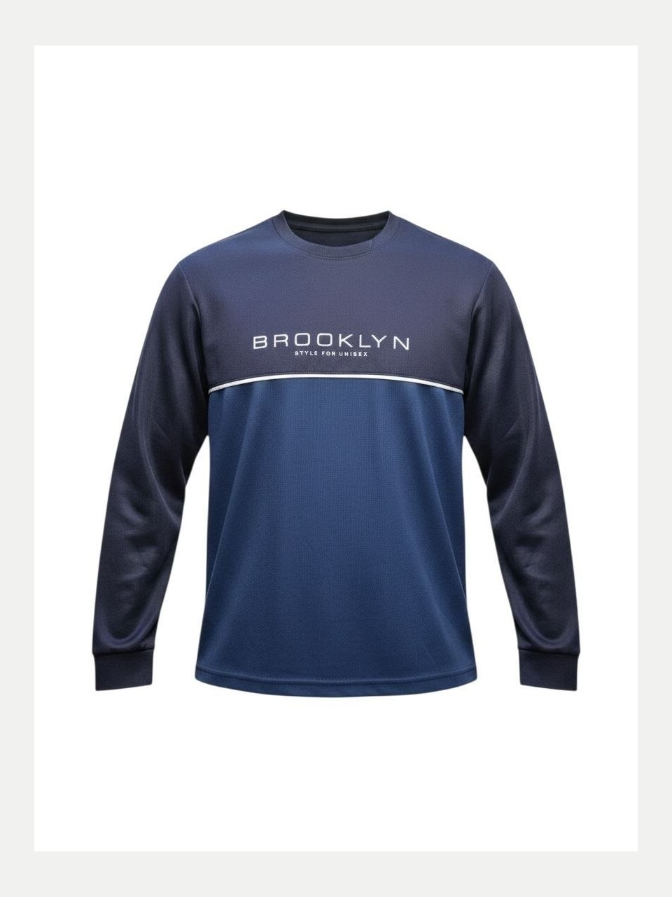 Brooklyn uzun yengli erkaklar futbolkasi, ko'k