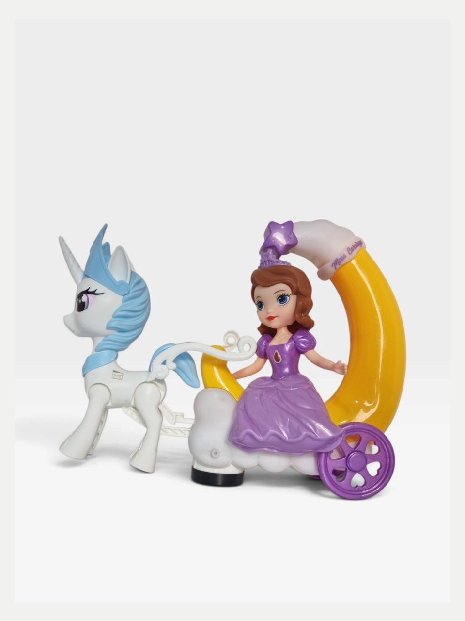 Unicorn aravachali qo'g'irchoq o'yinchog'i