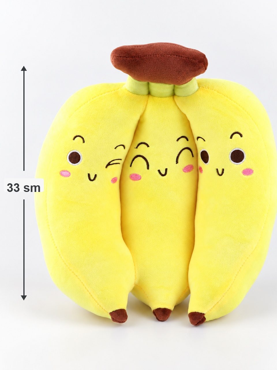 Bananlar yumshoq o'yinchog'i, 33 sm