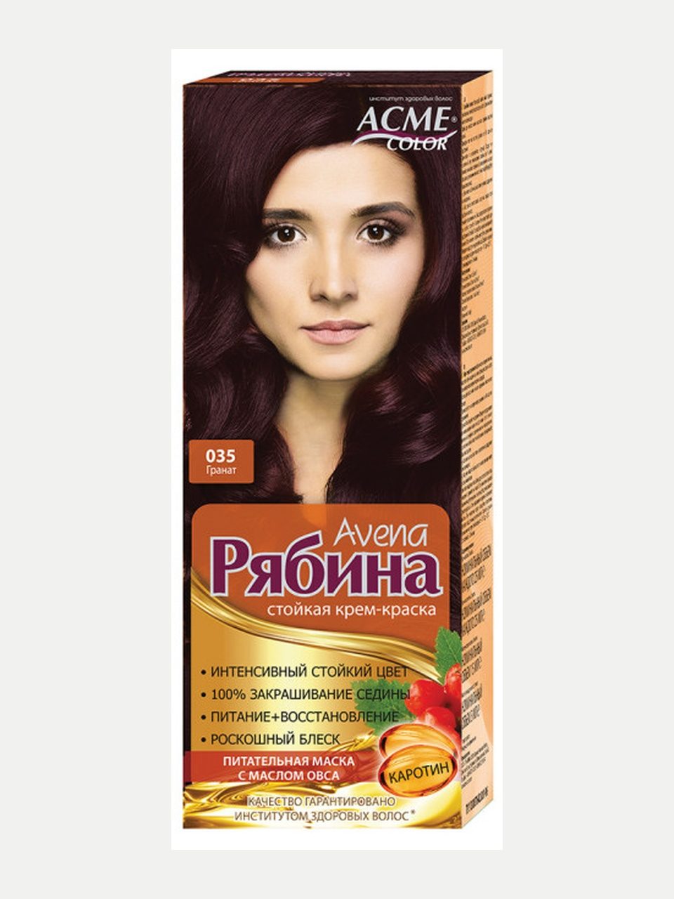 ACME Color Avena Ryabina soch bo'yog'i 035 Anor, 100 ml