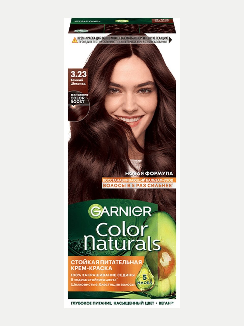 Garnier Color Naturals soch bo'yog'i 3.23 To'q shokolad, 110 ml