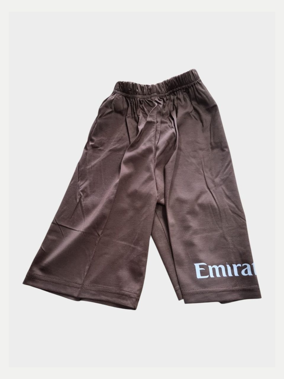 Bolalar sport printli futbolkasi, jigarrang