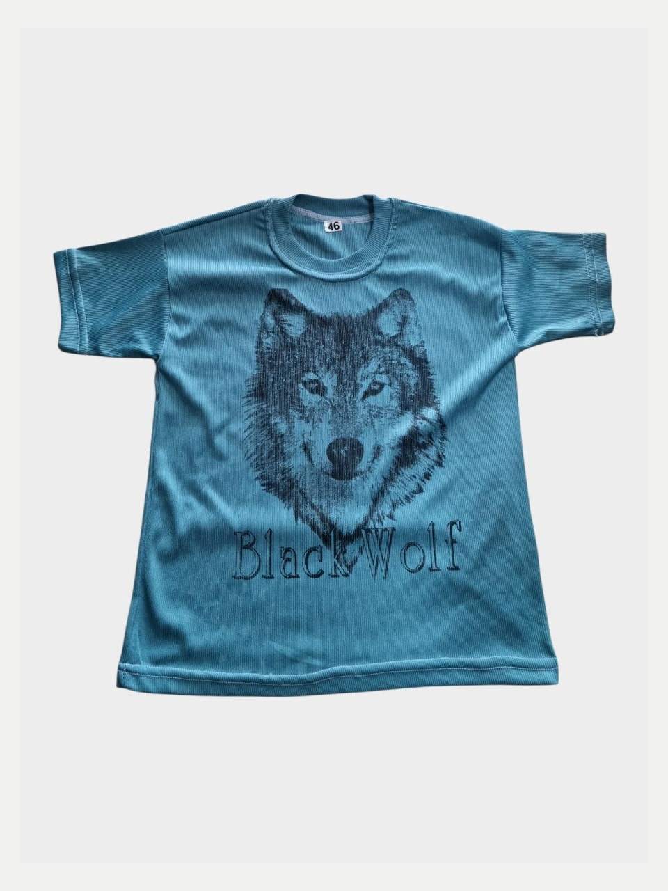 Bolalar Black Wolf futbolkasi, moviy