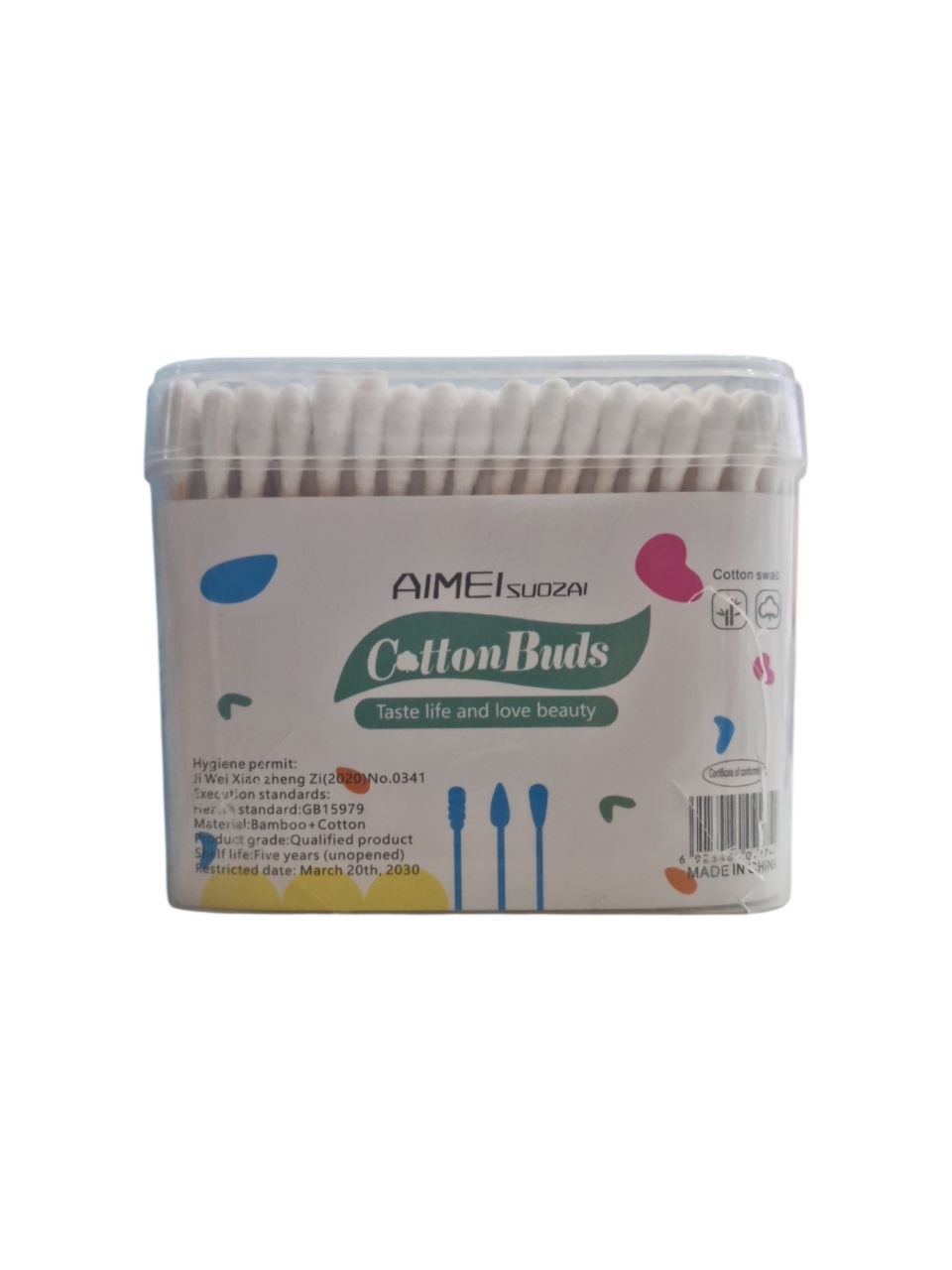 AIME Cotton Buds paxta tayoqchalari, 100 dona