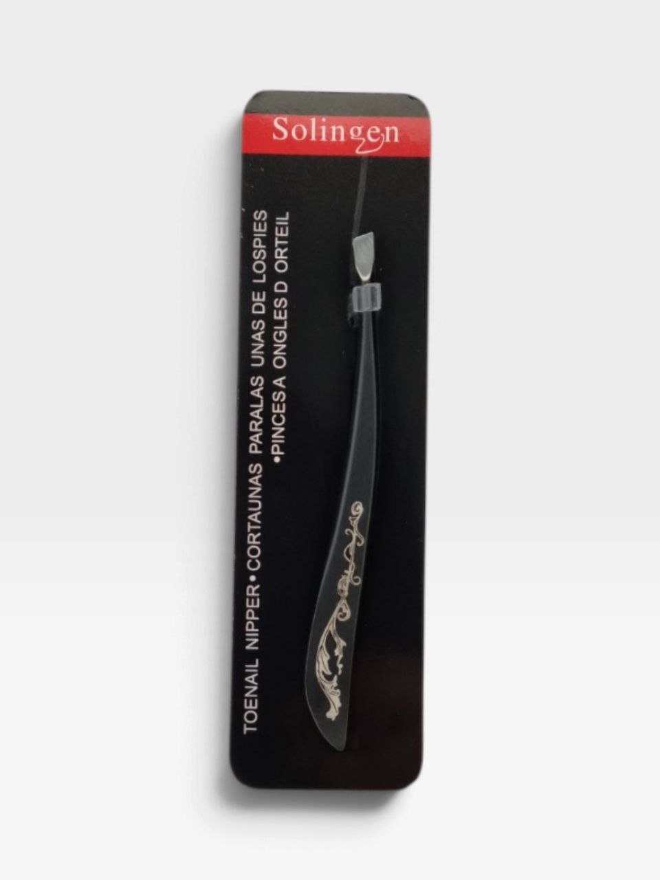 Solingen pinset, qora, gulli naqshli