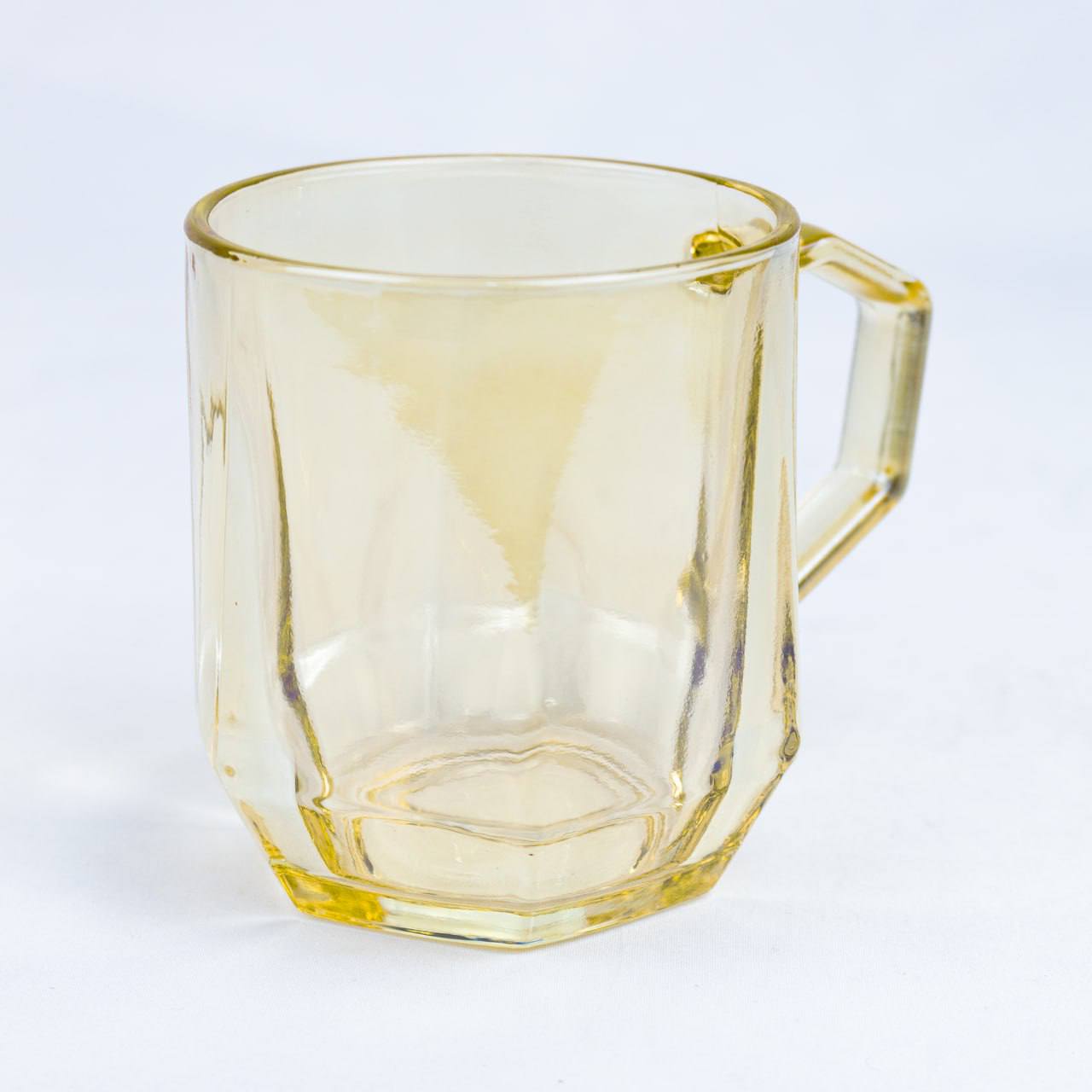 Salvare Amber Glass tilla rangli shisha krujkalar to'plami, 6 dona