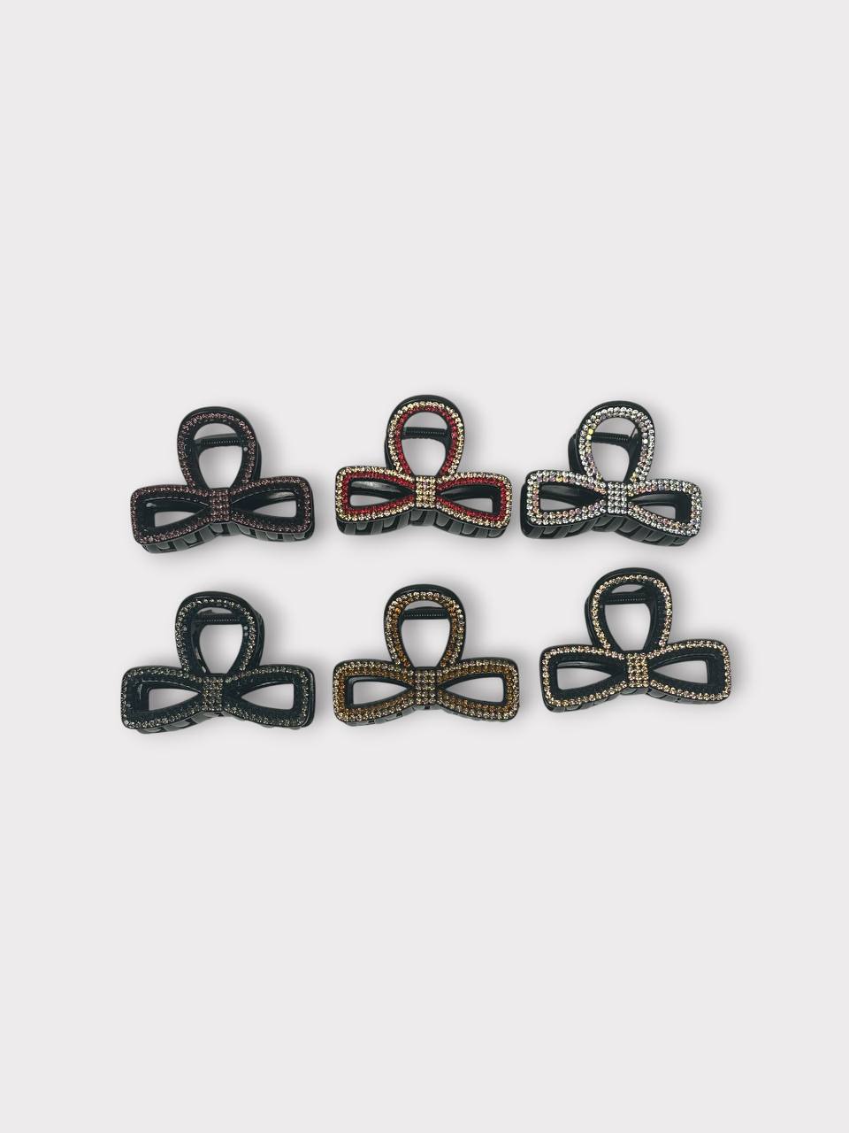 Ayollar uchun kamoncha shaklidagi toshli soch qisqichi (krab), 1 dona