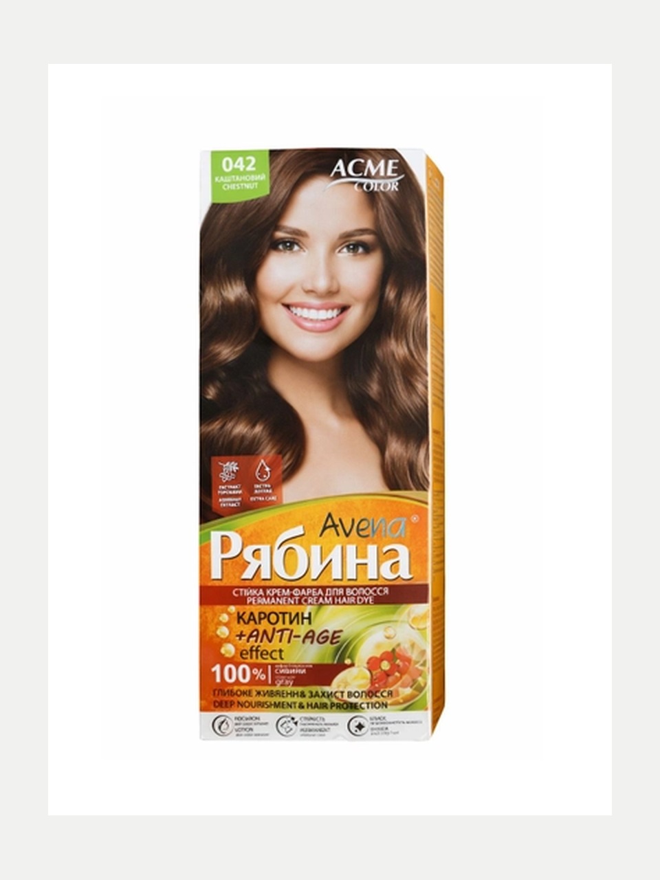 ACME Color Avena Ryabina soch bo'yog'i 042 Och-jigarrang, 100 ml