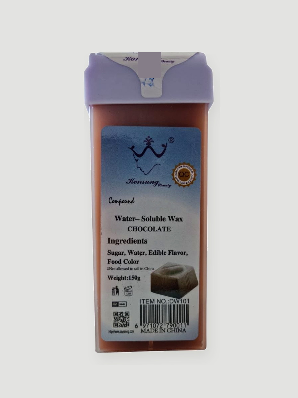 Konsung Water-Soluble Wax Chocolate depilyatsiya voski, 150 gr - Jigarrang