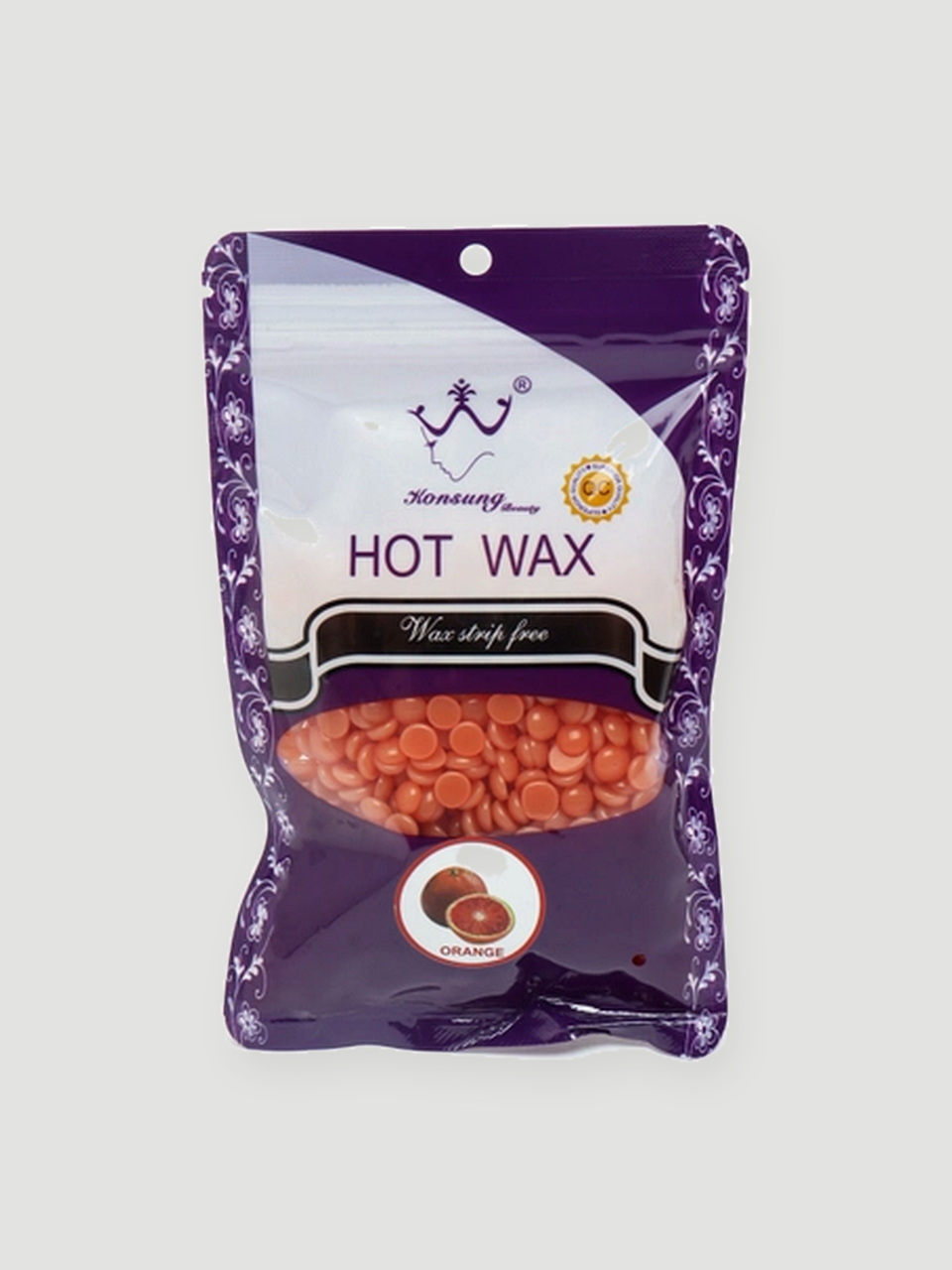 Konsung Hot Wax granulali depilatsiya mumi, 100 g - To'q sariq