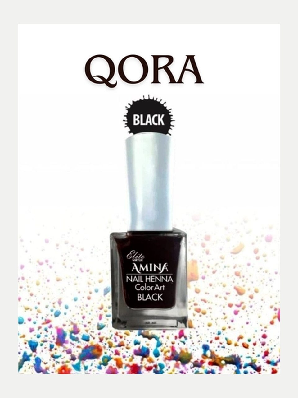 Amina Natural Nail Henna tirnoq xinasi, 24 ml - Qora