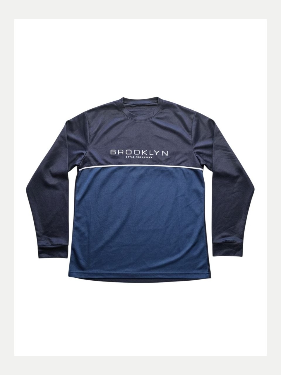 Brooklyn uzun yengli erkaklar futbolkasi, ko'k - Ko'k