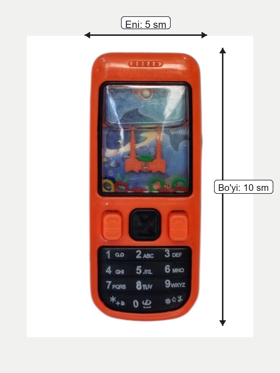 Telefon shaklli suv o'yinchog'i - Qizil