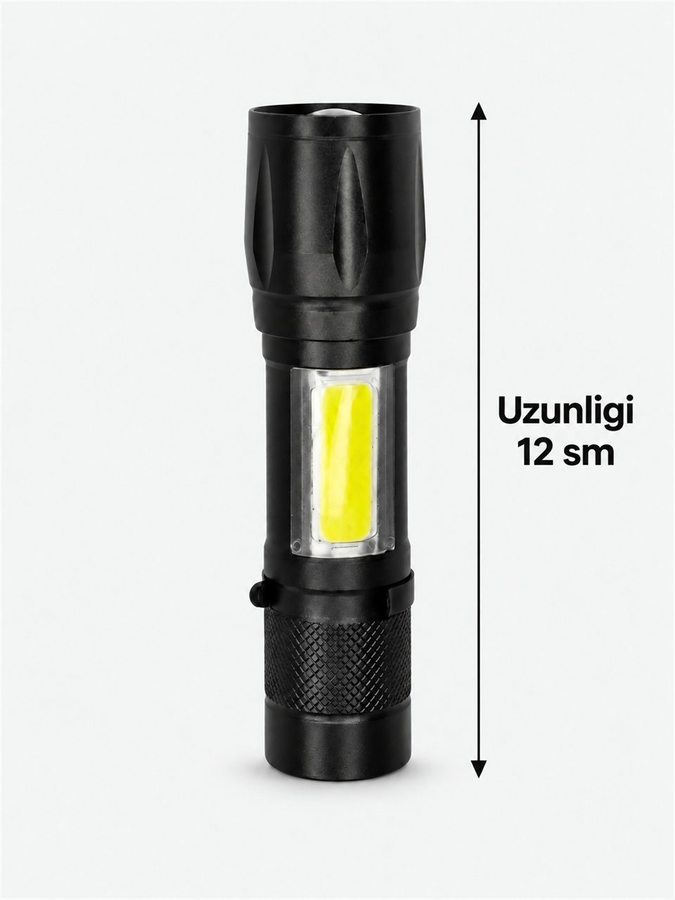 Mini fonarik - Qora