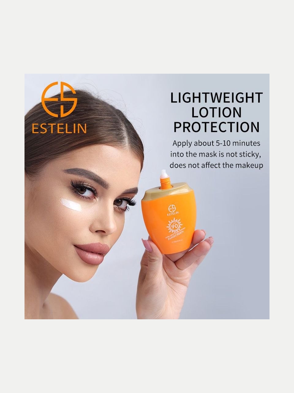 Estelin SPF90 quyoshdan himoya losyoni, 75 gr - To'q sariq