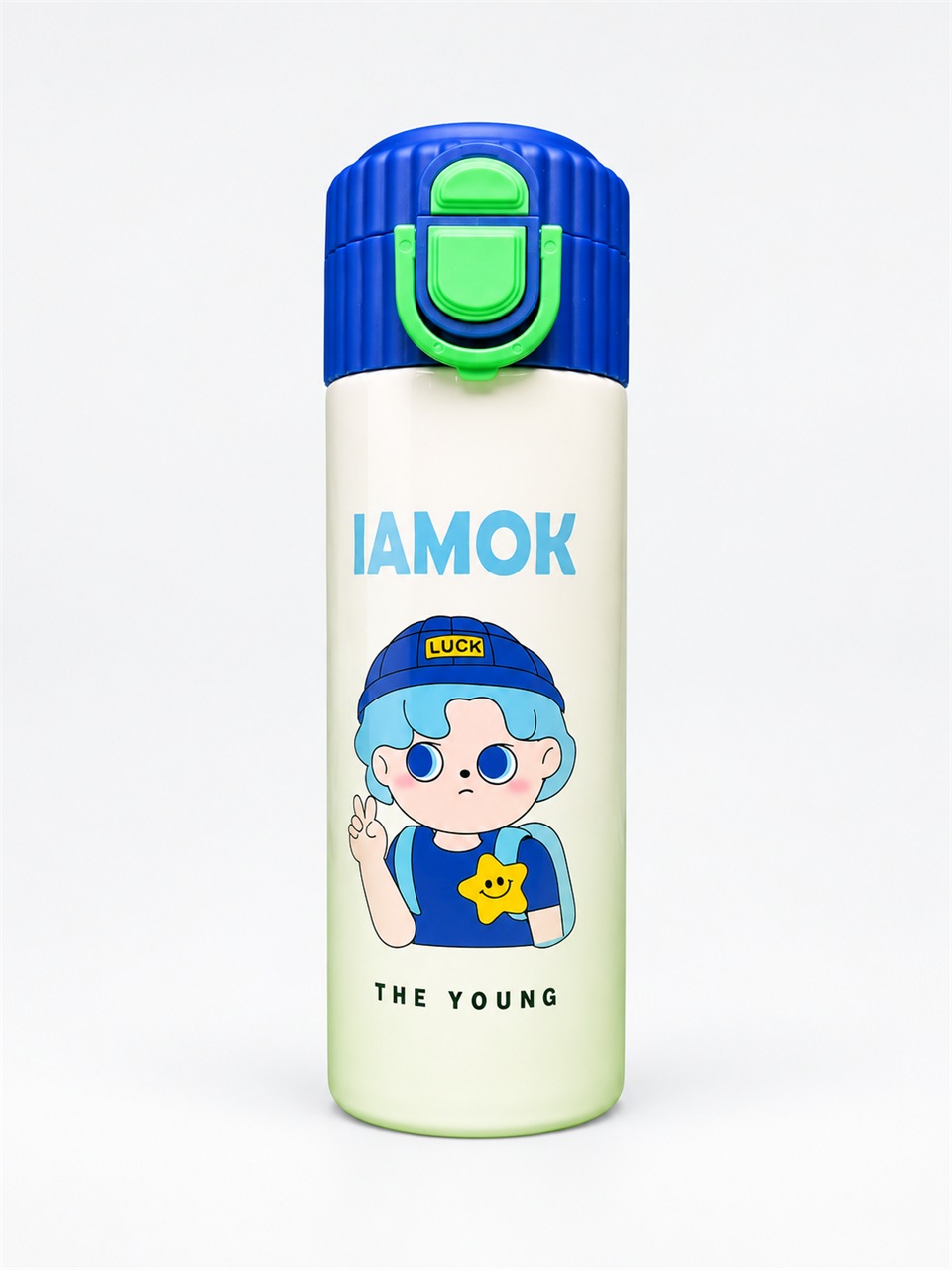 IAMOK bolalar termosi, 520 ml - Ko'k