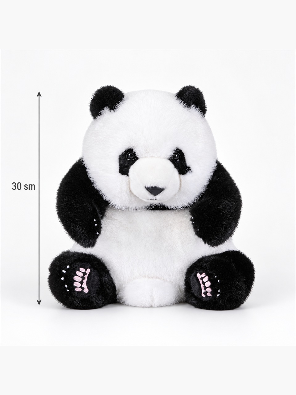Panda yumshoq o'yinchoq, 30 sm - Oq
