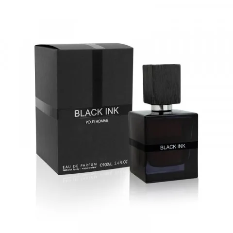 Black Ink Pour Homme erkaklar parfyum suvi, 100 ml - Qora