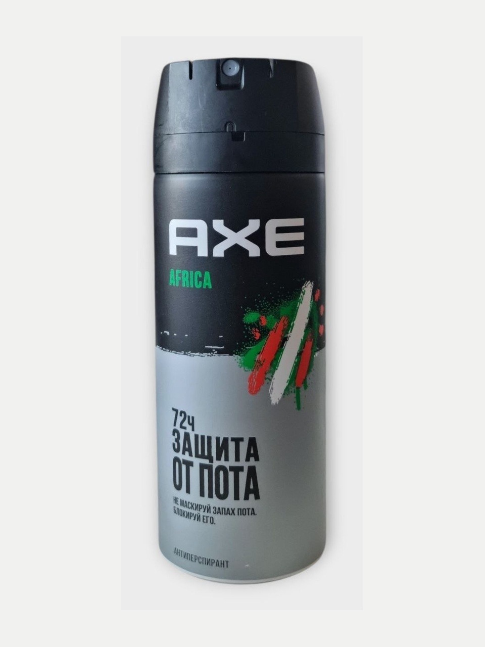 AXE Africa antiperspirant sprey, 72 soat - Qora