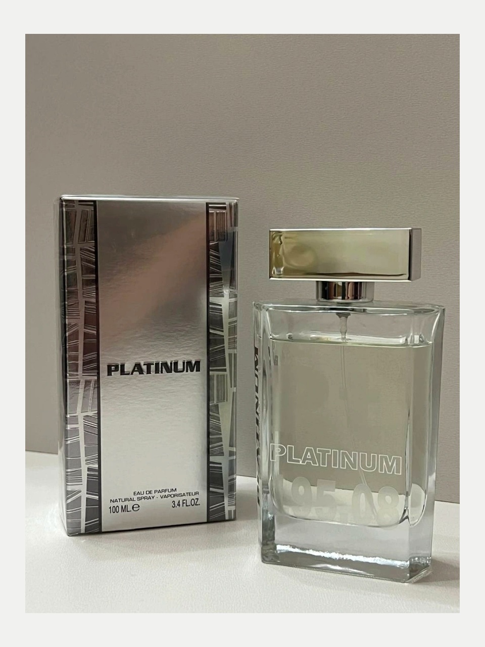 Platinum Eau de Parfum Erkaklar atiri, 100 ml - Och kulrang