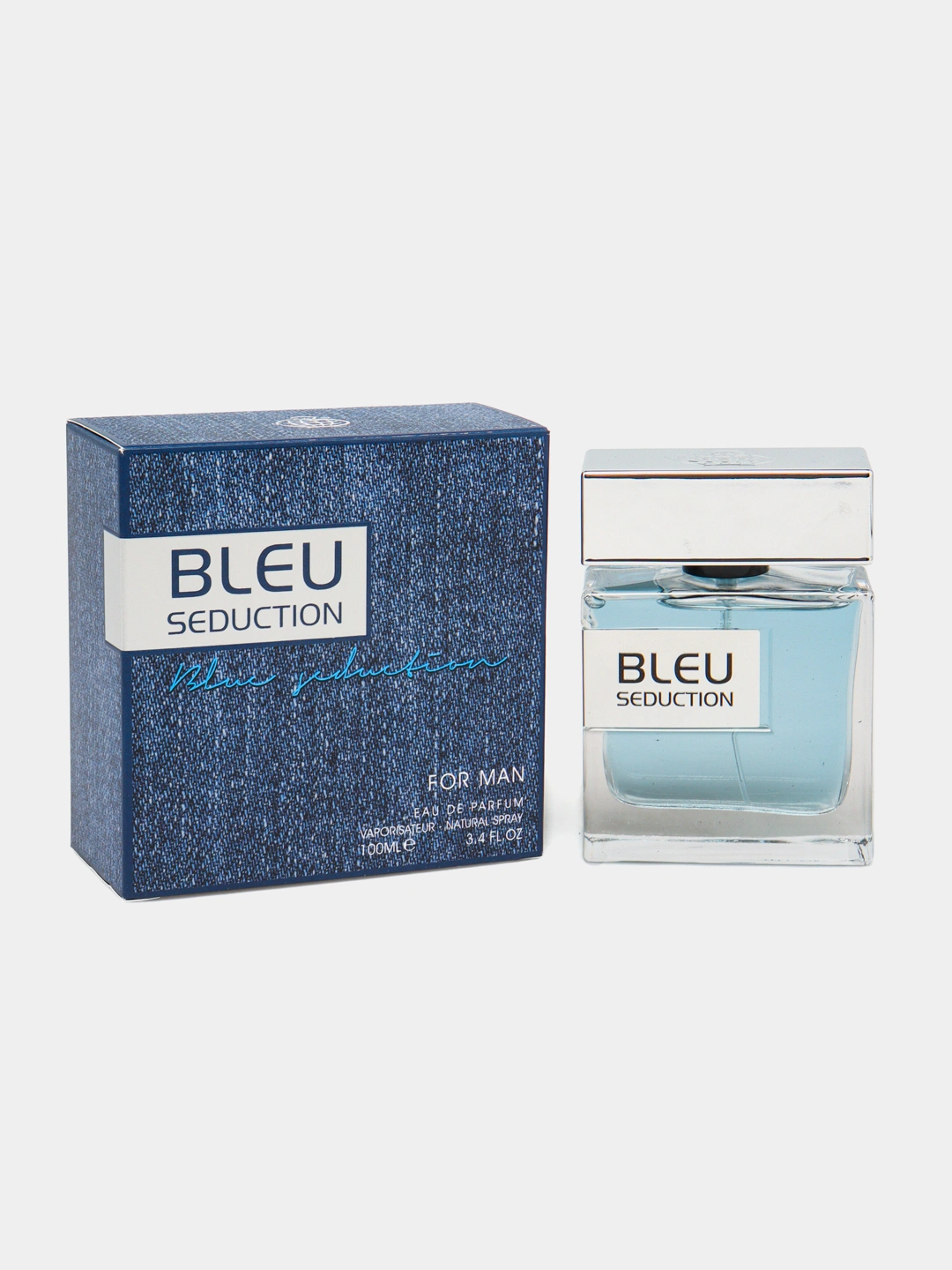 Fragrance World Bleu Seduction for Man erkaklar parfyum suvi, 100 ml - Ko'k