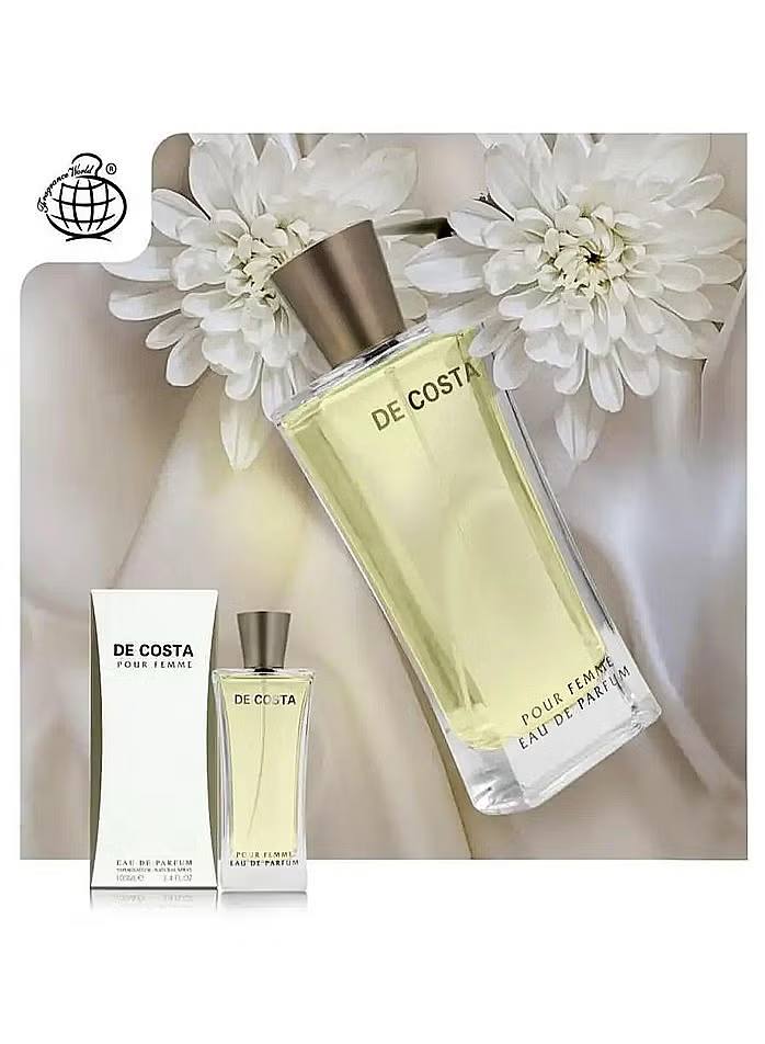 Fragrance World De Costa Pour Femme - Ayollar uchun atir (Eau De Parfum), 100 ml - Oltin