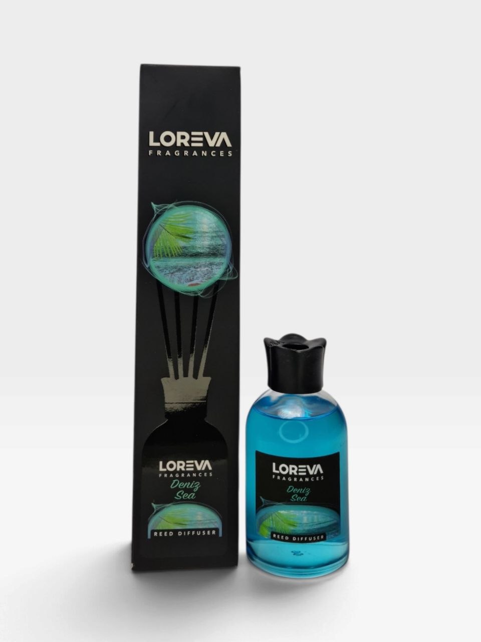 LOREVA tayoqchali xona aromadiffuzori - Moviy yashil
